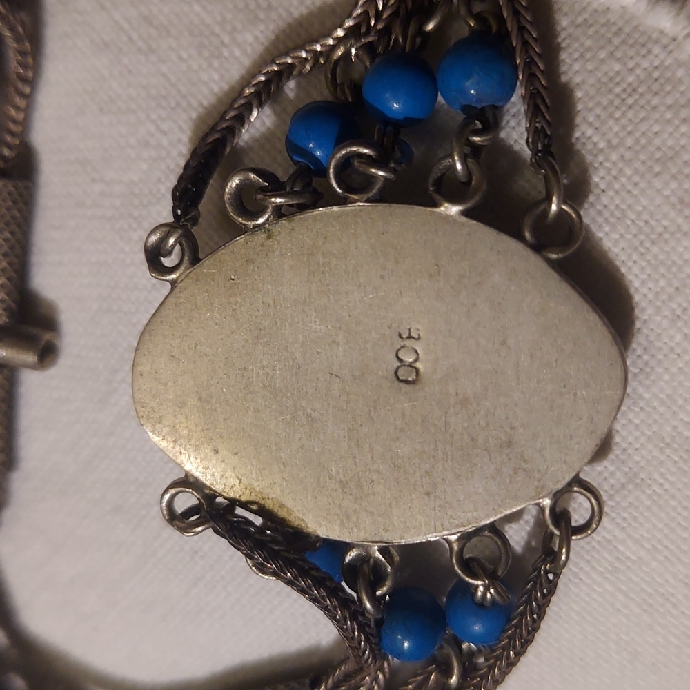 20th Century Eastern European Marked 800 with Lapis Lazuli stones - Picture 5 of 6